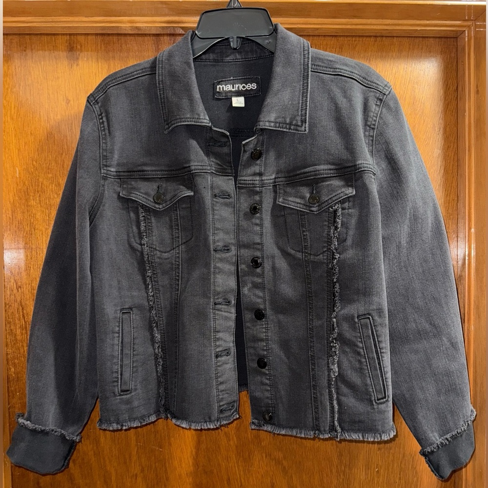 Maurices Charcoal Denim Jacket